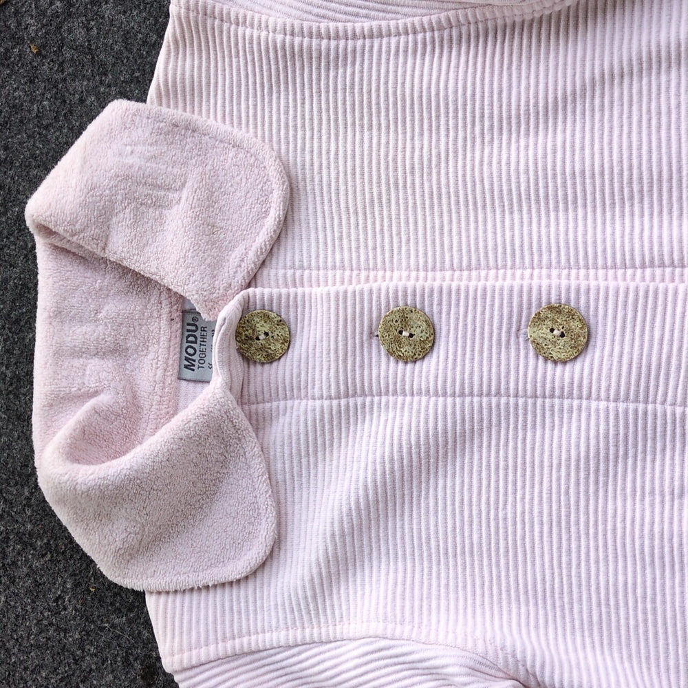 Modu Together Kids Pink Ribbed Jacket Size S